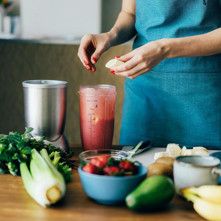 Ersatzbecher für Mixer, 900 ml, für NutriBullet Pro 900 W/600 W Serie Becher mit Flip Top to Go Deck