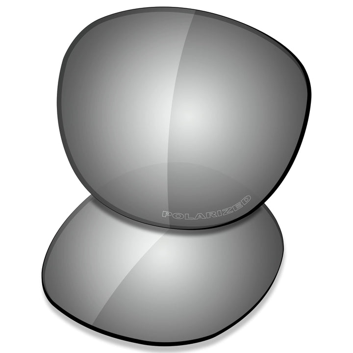 Saucer Premium Ersatzgläser für Oakley Latch OO9265 Sonnenbrillen High Definition - Chrome Metal Pol