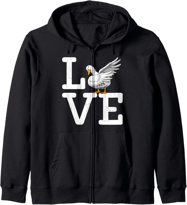 Dabbing Duck Love Funny Water Ducklings Kapuzenjacke