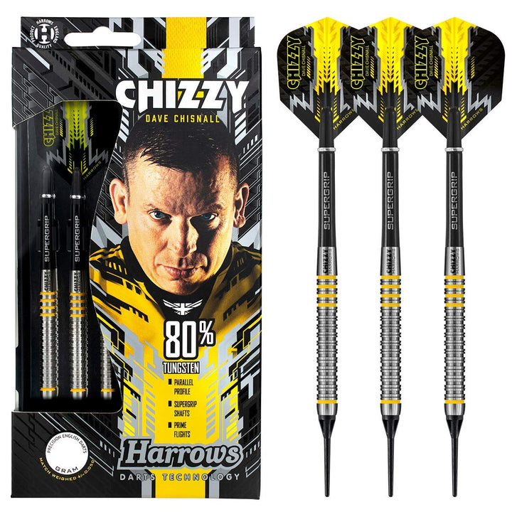 Harrows Soft Darts Dave Chisnall Chizzy 80% Tungsten Softtip Dart Softdart Hochwertiger Tungsten Dar