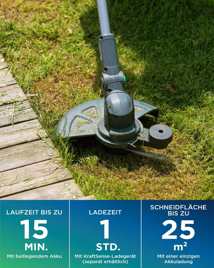 30 cm 20V Brushless 2-in-1 Akku Rasentrimmer &amp; Rasenkantenschneider Grau und Grün, Grau und Grün