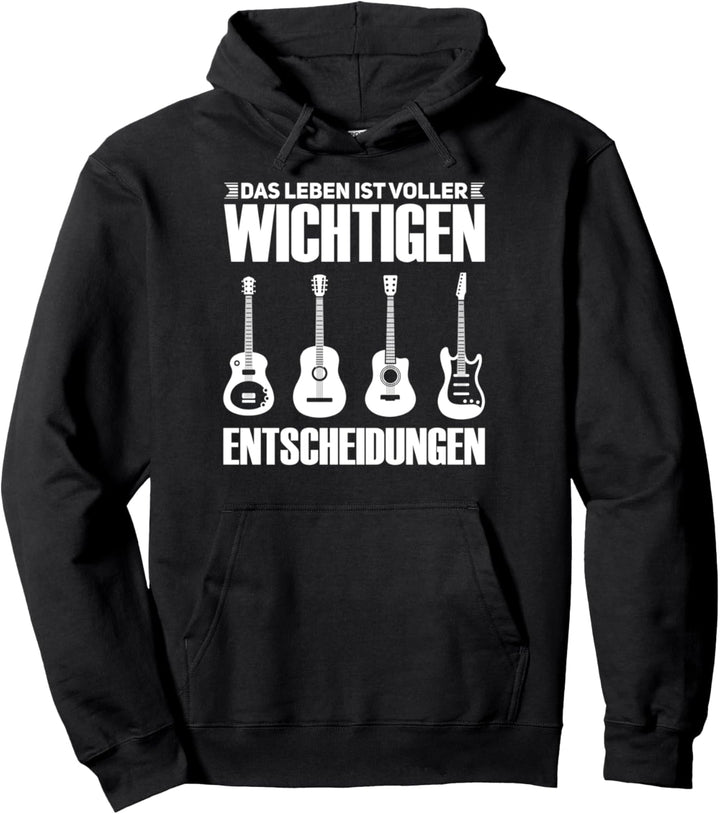 Gitarre Gitarrenspieler Gitarren Pullover Hoodie