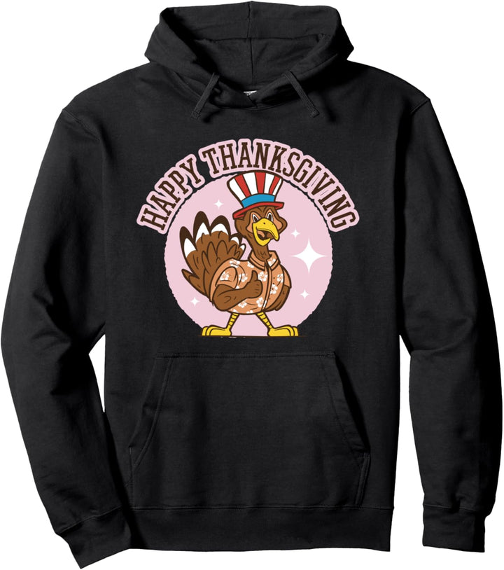 Patriotischer Truthahn l Fröhliches Erntedankfest Motiv Pullover Hoodie