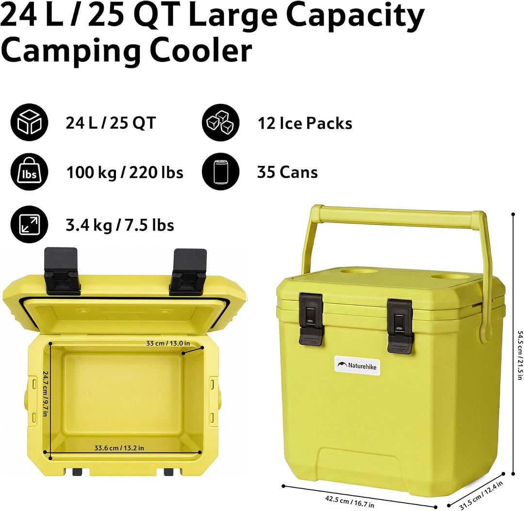 Naturehike Kühlbox 17 Liter/24 Liter/36 Liter Thermobox hochwertige PU Isolierbox 48 Std. Kühlleistu