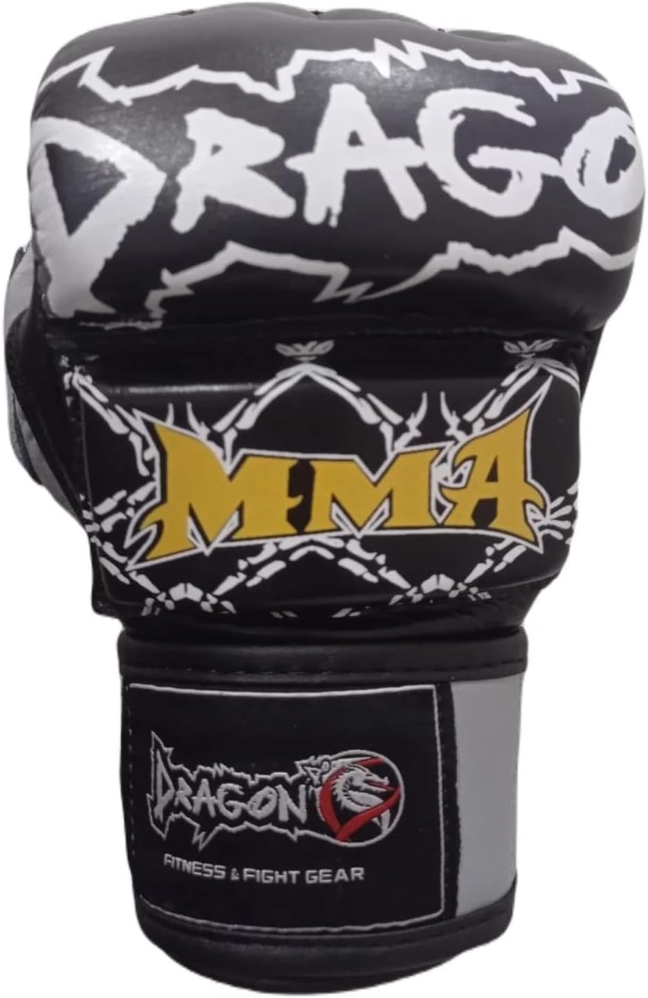 Dragon do 30263-L Ultimate MMA Handschuhe aus echtem Leder, Professionelle Grappling Freefight Hands