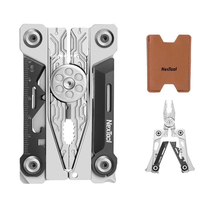 NexTool Faltbares Multitool,Kreditkarten Multi Tool 20 in 1 Edelstahl Wallet Multitool Werkzeug mit