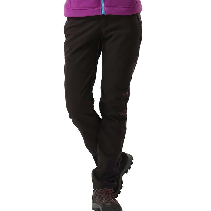 Damen Outdoorhose Softshellhose Wanderhose Gefüttert Fleece Warm Wasserdicht Winddicht Softshell Win