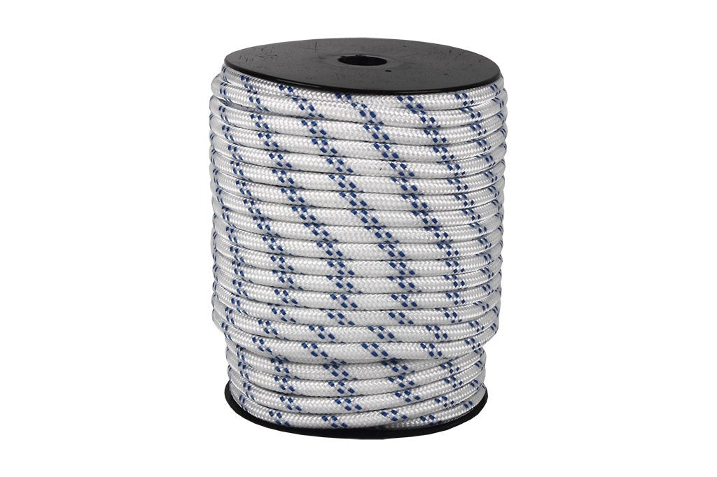 CARRETE CUERDA TRENZADA POLI 12MM 100 MTS BCO - Unid: 1 12 mm x 100 m, 12 mm x 100 m