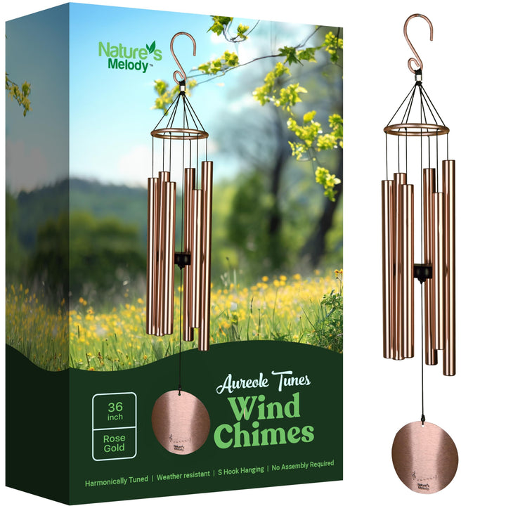 Wind chimes - Aureole Tunes 36" Rose Gold, Gold