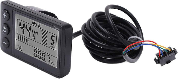 Wakects Display, S866 LCD Anzeige Bedienfeld Wasserdicht Fahrradcomputer Display Messgerät für Elekt