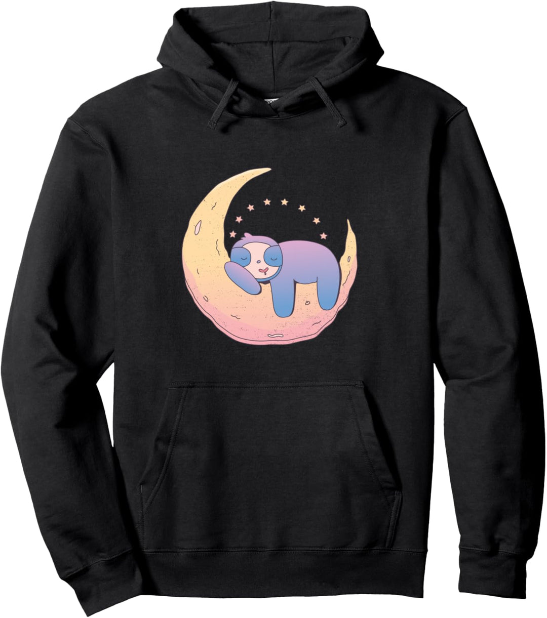 Faultier Mond Pullover Hoodie