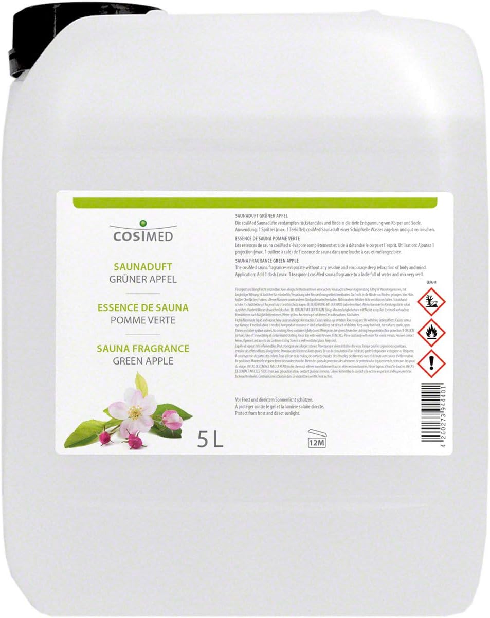 cosiMed Saunaduft grüner Apfel 5 l, 5 l