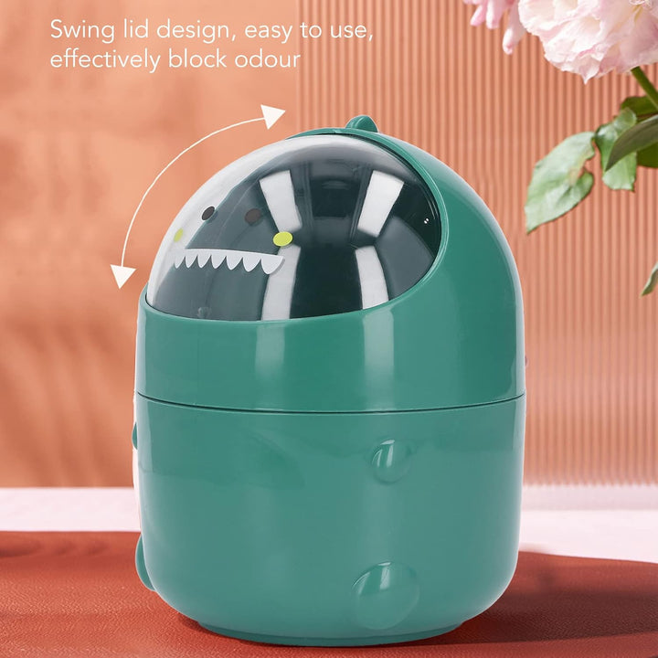 BORDSTRACT Mini-Mülleimer mit Schwingdeckel, Schreibtisch-Mülleimer, niedlicher Mini-Mini-Mülleimer