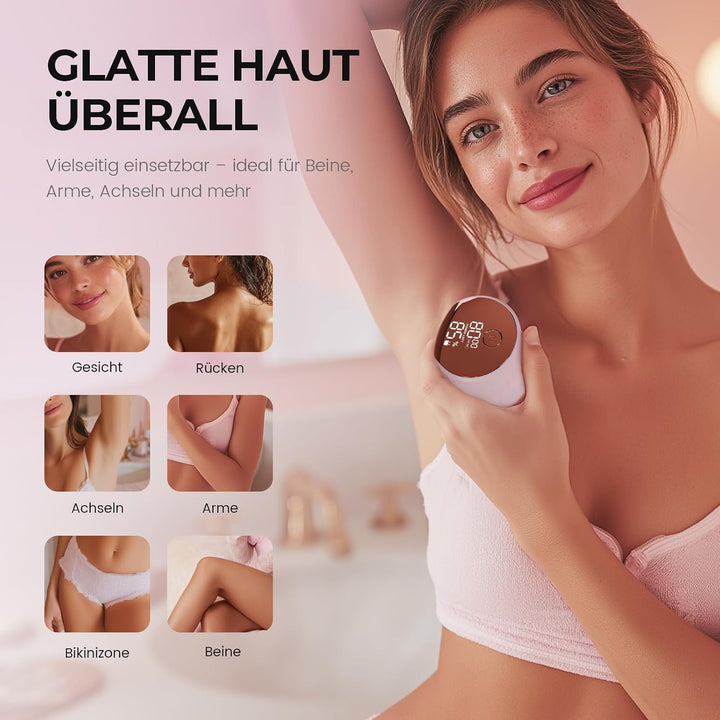 Damenrasierer Elektrisch für Beine und Körper Rosa, Rosa
