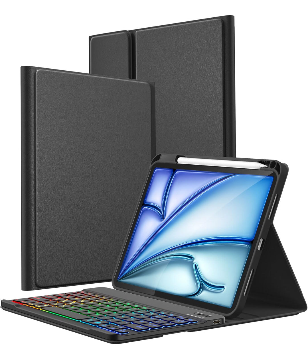 Vobafe Hülle mit Tastatur Kompatibel mit iPad A16 11 Generation 2025/10 Gen 2022 10.9 Zoll, Air 11 Z