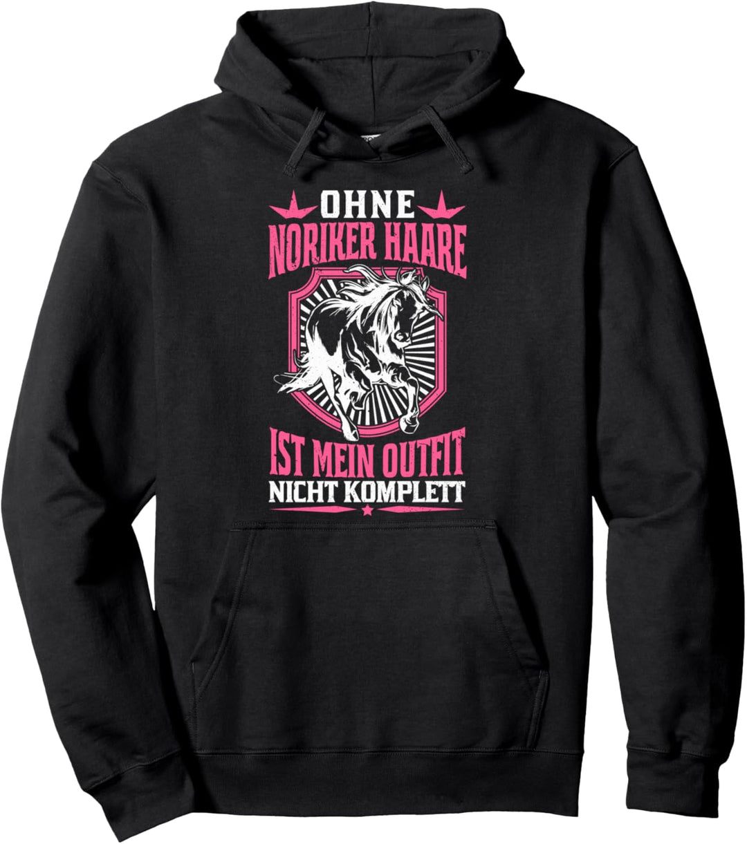 Noriker Haare Spruch Reiterin Pferdesport Voltigieren Pullover Hoodie