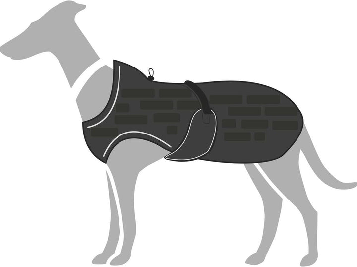 HUNTER Hundemantel Monaco 40, schwarz Schwarz 40, Schwarz 40