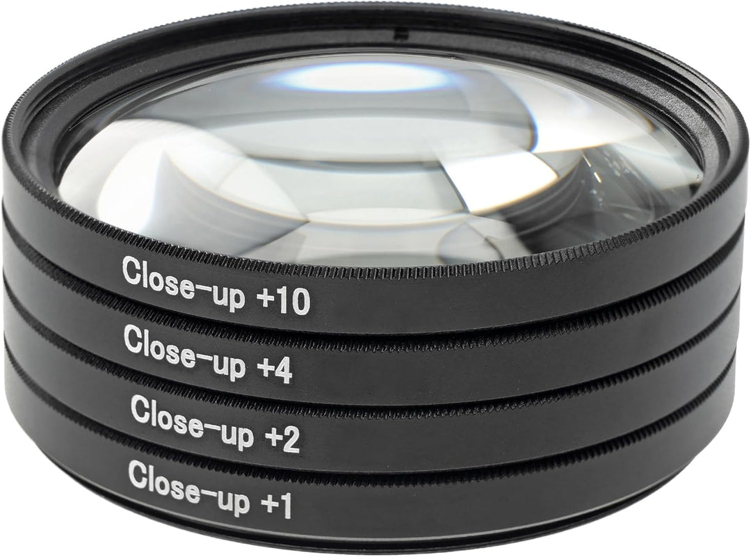 ayex Close up Makro Linsen Set 77mm - 4 teilig (+1, +2, +4, +10), 77mm
