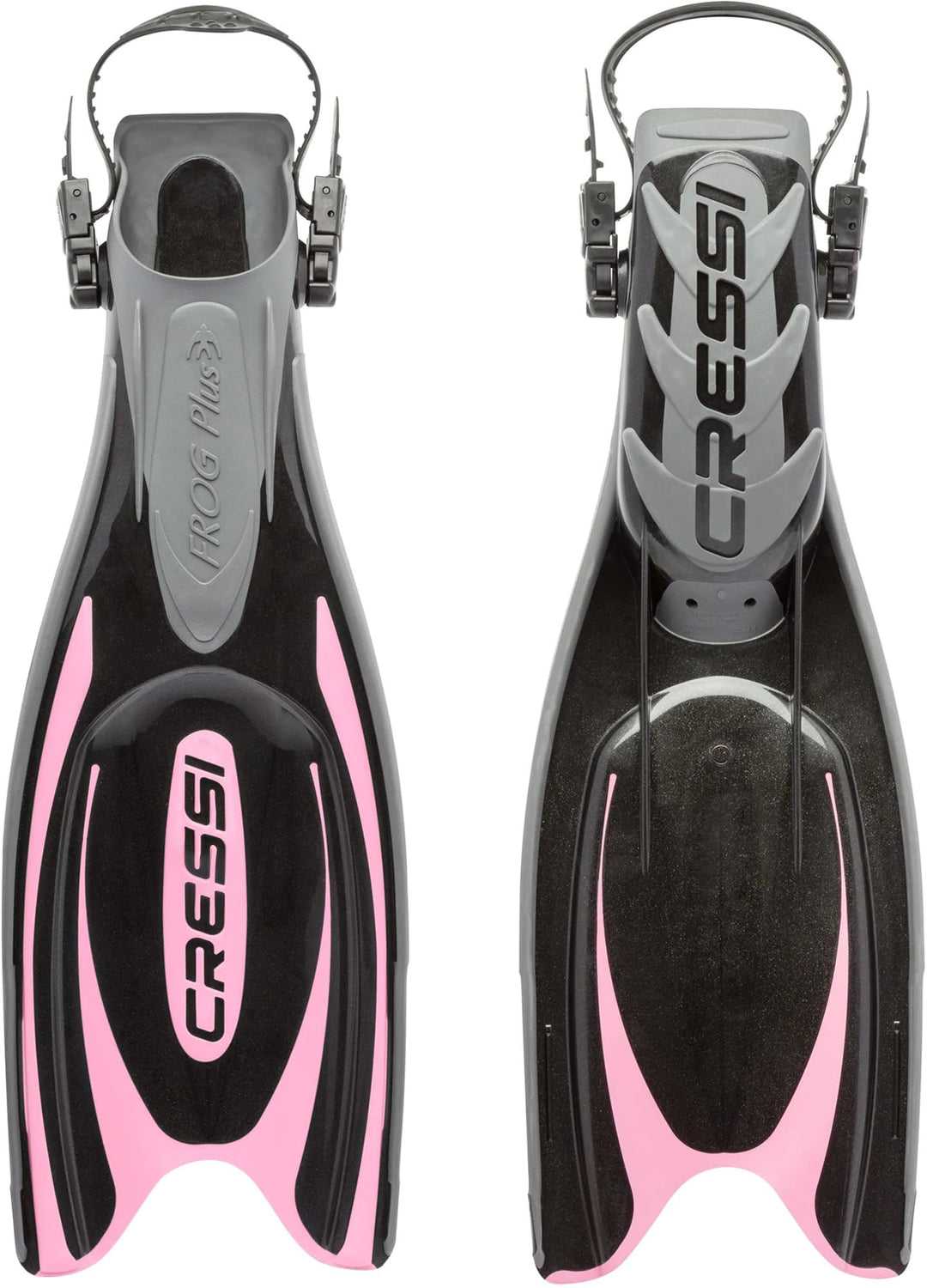 Cressi Frog Plus Tauchflossen Erwachsene S/M - 39/42 Schwarz/Rosa, S/M - 39/42 Schwarz/Rosa
