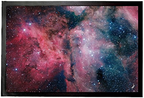 1art1 Der Weltraum Leuchtender Sternenstaub Und Kosmische Wolken Fussmatte Dekomatte Innenbereich |