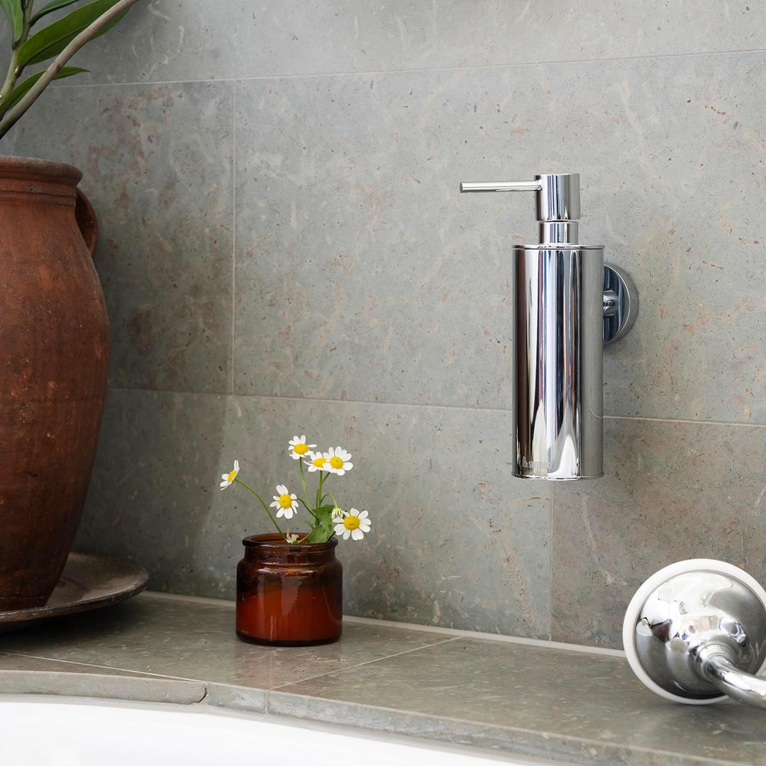 Smedbo Home verchromtem Seife und Lotion Spender, Silber