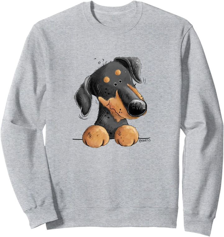 Lustiger Deutscher Pinscher oder Zwergpinscher I Hunde Fan Sweatshirt