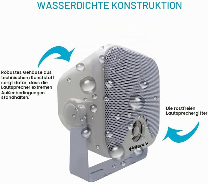 100 W 10,2 cm Mini Marine Lautsprecher Wasserdicht Stereo Audio Lautsprecher System Für ATV UTV Moto