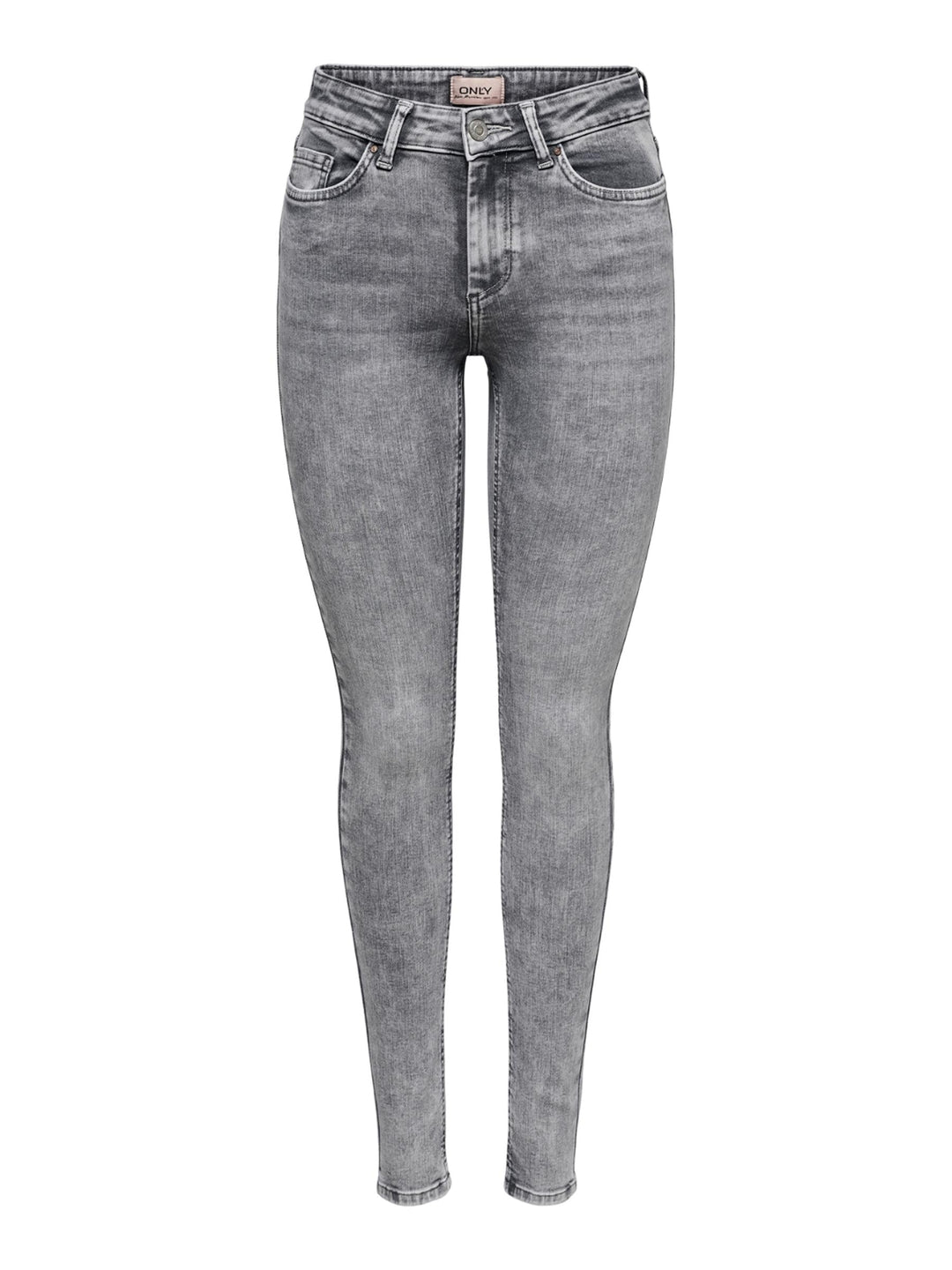 ONLY Female Skinny Jeans ONLBLUSH Mittlere Taille Skinny Fit Jeans XS Light Grey Denim, XS Light Gre