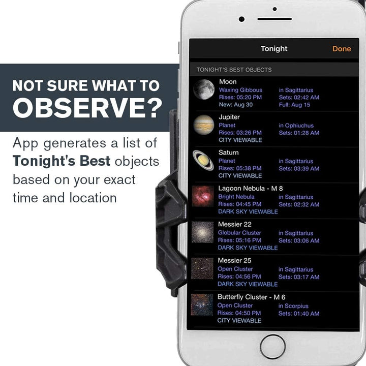 Celestron 22451 StarSense Explorer LT80AZ Smartphone-App-fähiges Dobson-Tischteleskop mit StarSense-
