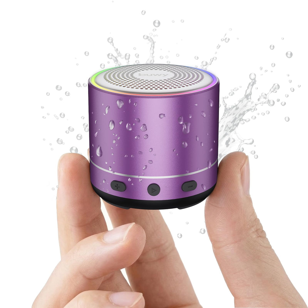 Mini Bluetooth Lautsprecher (83g), Musikbox Bluetooth 5.4 mit RGB Lichter, HD-Sound &amp; Starke Bass, T