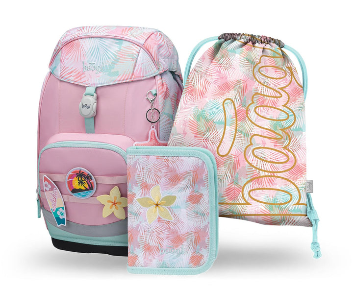 Baagl Airy Plus Schulranzen-Set 3-teilig, 25 l, ab 130 cm (Sunset), Sunset