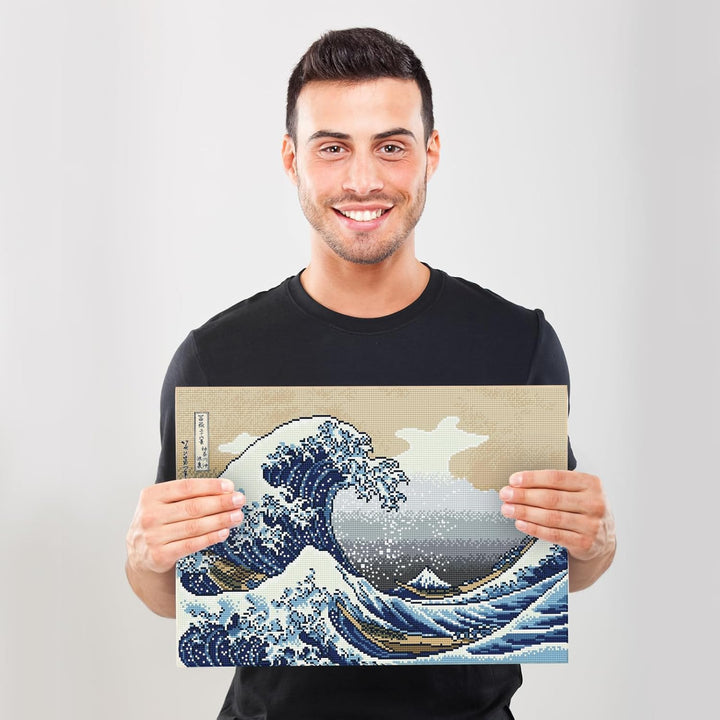 DIAMOND DOTZ 2592467 Original 5D Diamond Painting Squares Set, Welle vor Kanagawa, DIY Diamant-Maler