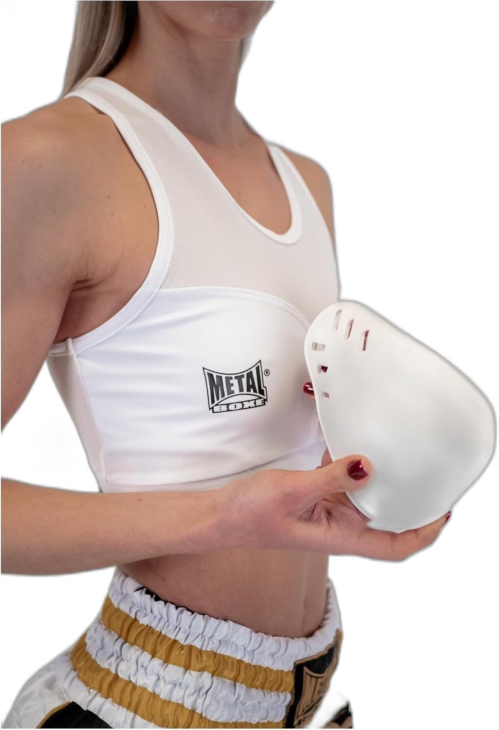 METAL BOXE Damen Brassiere Avec Coques Schuhschutz XS Weiss, XS Weiss