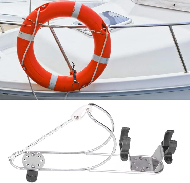 Schwimmringhalter, Hufeisenhalterung Rettungsringe Ringhalter, Rettungsringhalterung für Boote Belie