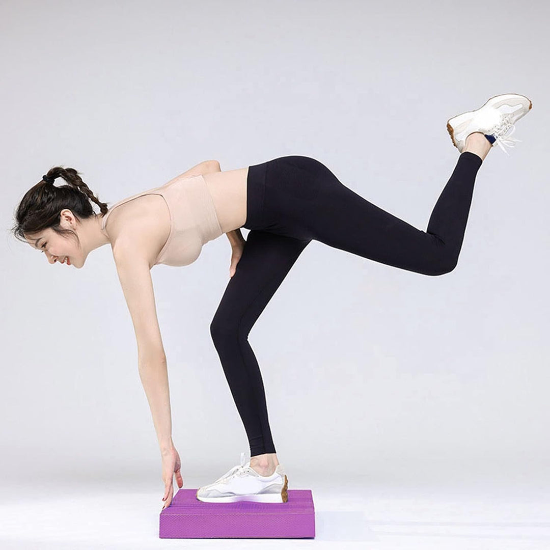 Balance-Pad, Hohe Rückfederung, TPE-Yogamatte, Reissfest, Leicht, Tragbar, für Fitness, mit Rutschfe