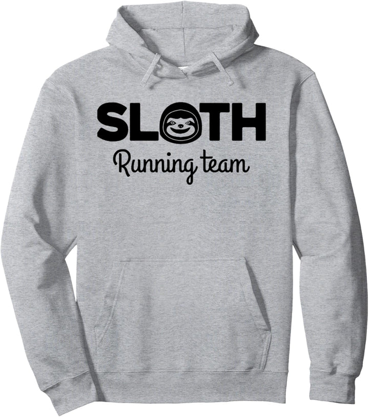 Vintage Runners Sloth Lovers Marathons Sloth Running Team Pullover Hoodie