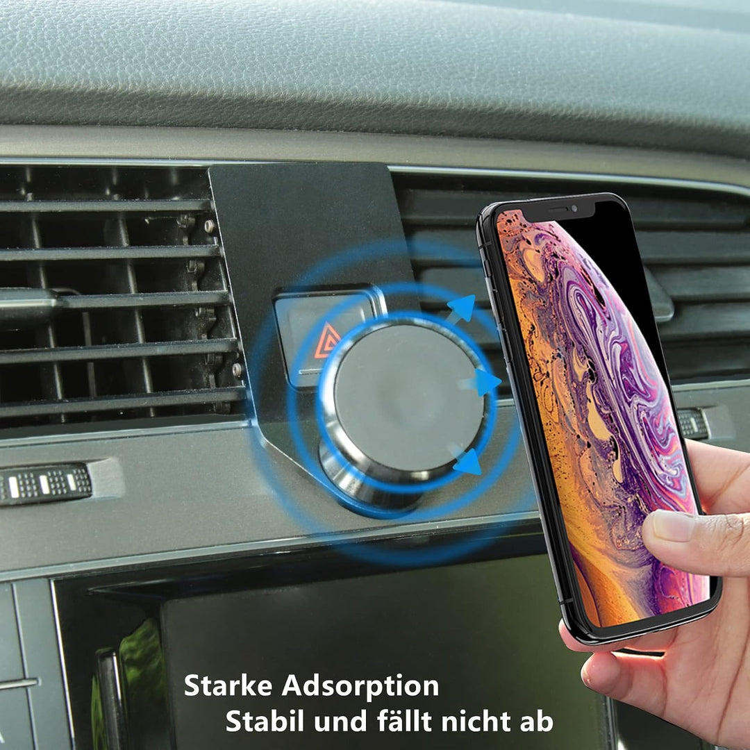 Magnet Handyhalterung kompatibel mit VW Golf 7 MK7 GTI Variant R R-line geeignet für Smartphone und