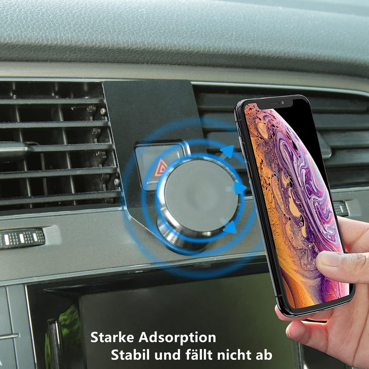 Magnet Handyhalterung kompatibel mit VW Golf 7 MK7 GTI Variant R R-line geeignet für Smartphone und