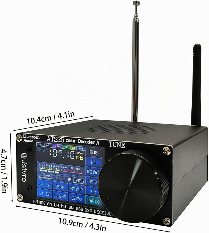 SI4732 ATS-25MAX Decoder II Funkempfänger V4.17 All Band SDR Kurzwellenradio mit WiFi BT CW/RT/FT8 D