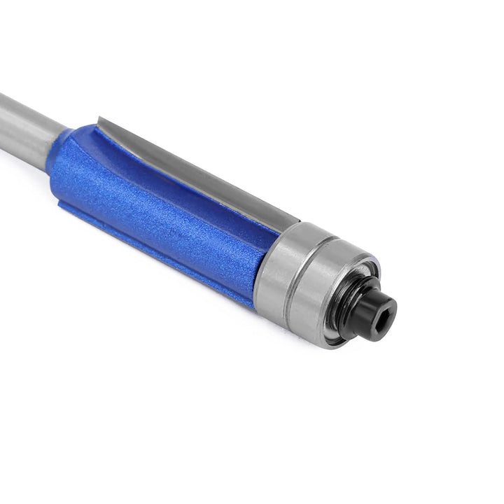 Yuentoen 4 Stück Bündigfräser Fräser Set,Blau Bündigfräser 1/4 Zoll Schaft, Doppelseitiger Fräser mi