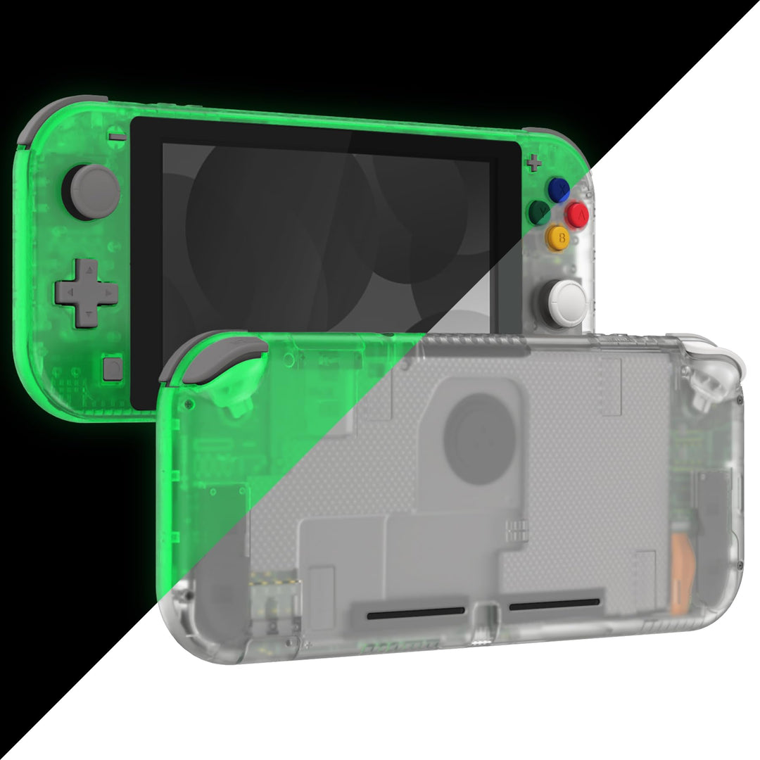 eXtremeRate Full Case für Switch Lite Console, DIY-Ersatz Gehäuse Hülle &amp; Tasten &amp; Schutzfolie Ersat