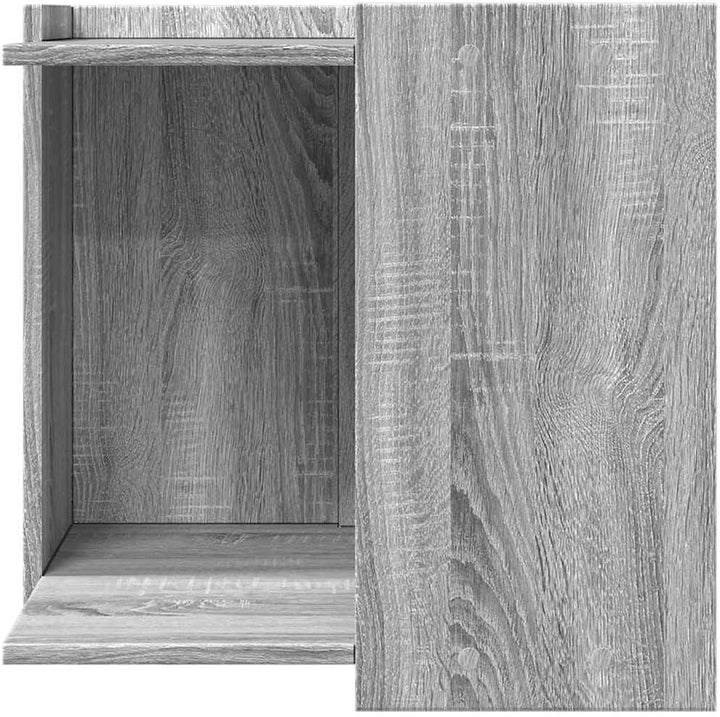 Katzenklo Grau Sonoma 53x53x51 cm Holzwerkstoff mit verstecktem Design, Platzsparend, langlebig und