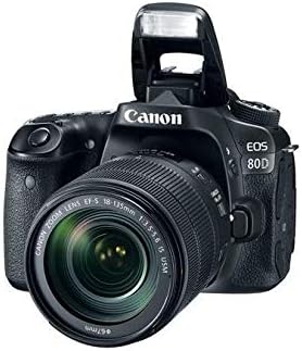 Canon EOS 80D DSLR Digitalkamera inkl. EF-S 18-135mm F3.5-5.6 is USM Objektiv (24,2 Megapixel, 7,7 c