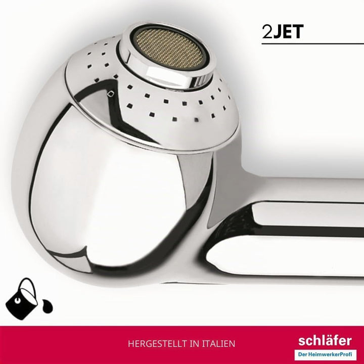 Schläfer 38100012 | Ersatz-Auszieh-Handbrause für Universalarmatur G 1/2, ausziehbarer Dusch-Spültis