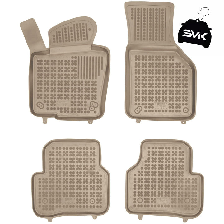 SMK Beige Auto fussmatten gummimatten passt für Volkswagen Passat CC 2008-2016 fussmatten Auto für a