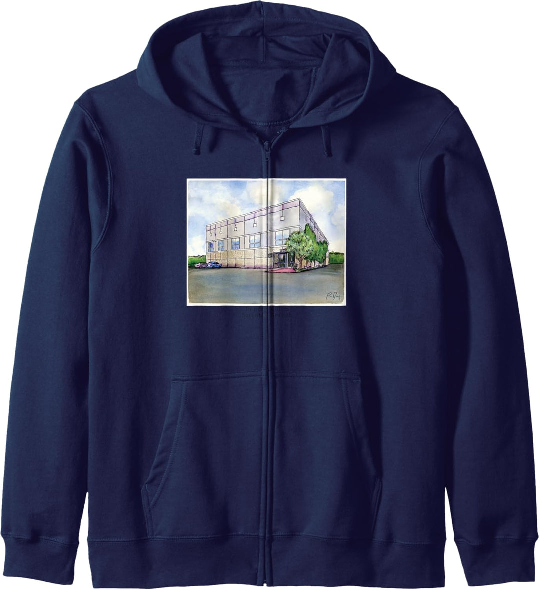 The Office Dunder Mifflin Aquarell Kapuzenjacke