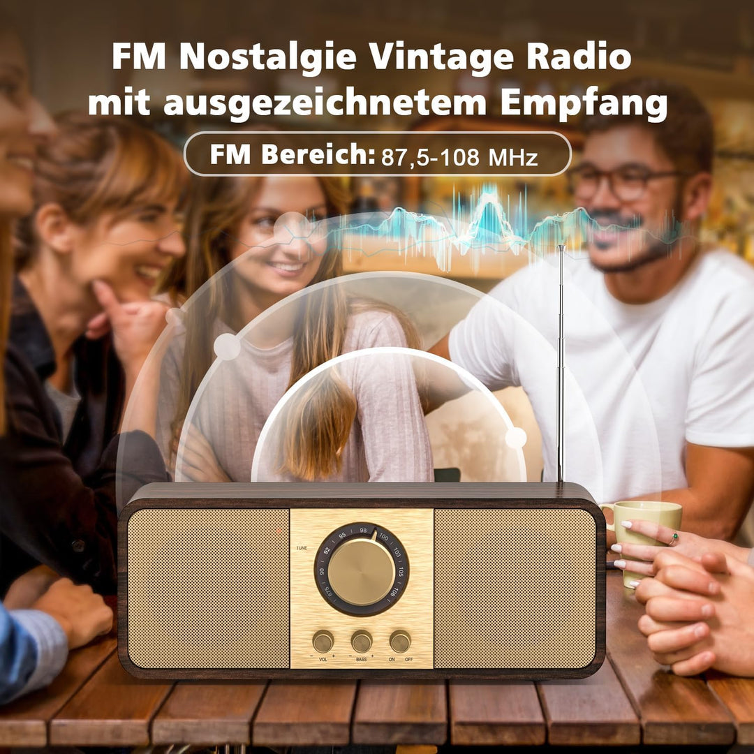 Nostalgie Radio, Retro Radios mit Bluetooth und TF Karte