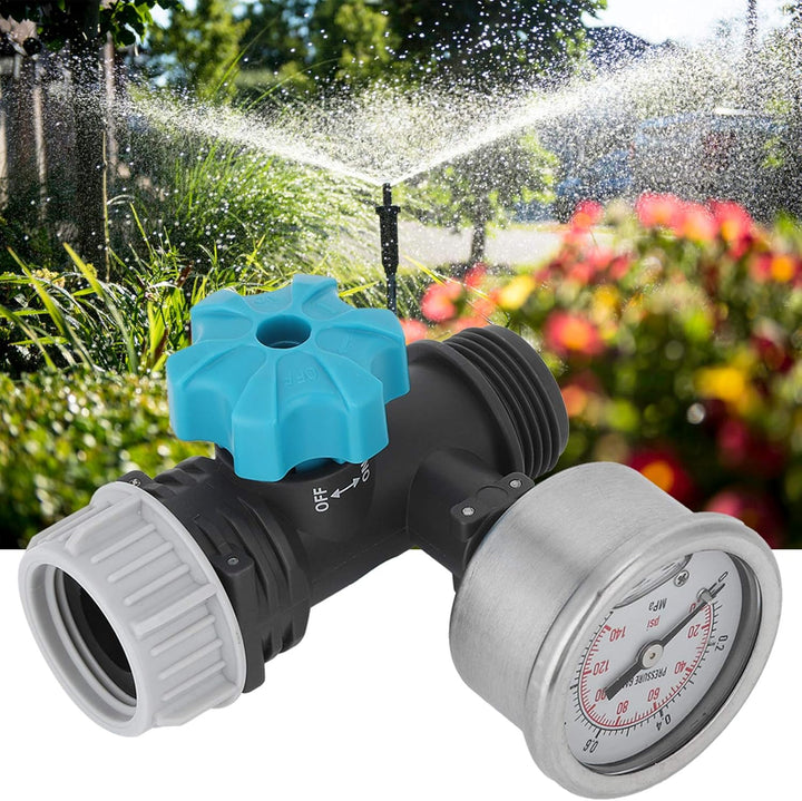 Einstellbares Wasserdruckregelventil G3 / 4 Zoll , 3 , 3 X 2 , 0 Zoll , mit Manometer , Gewächshaus