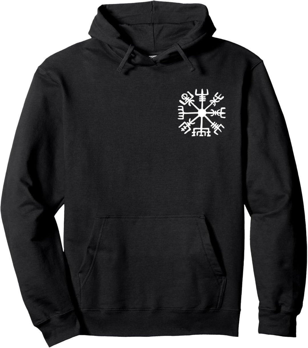 Vegvisir Wikinger Kompass Rune Schutz Symbol Kelten Nordisch Pullover Hoodie