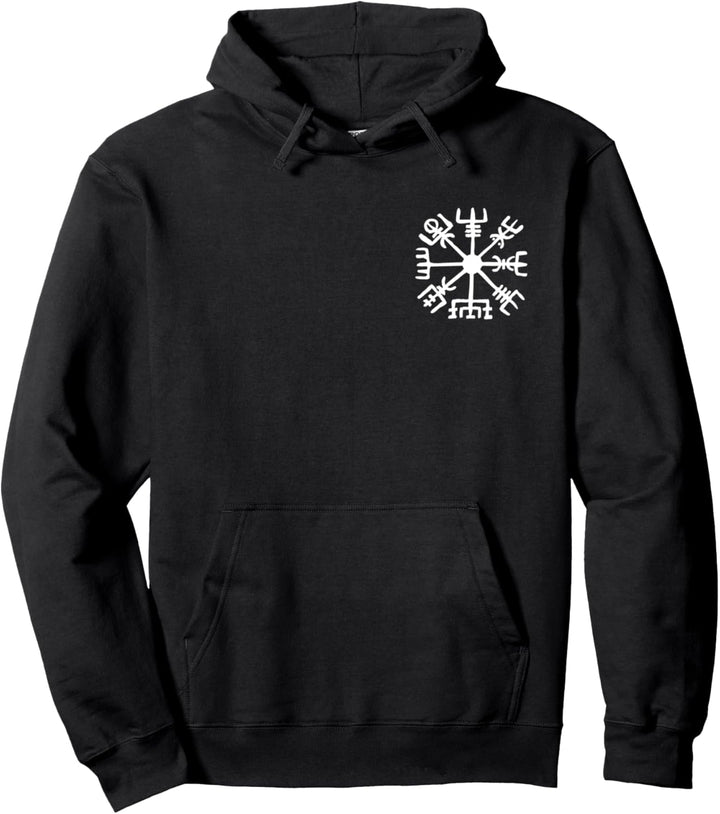 Vegvisir Wikinger Kompass Rune Schutz Symbol Kelten Nordisch Pullover Hoodie